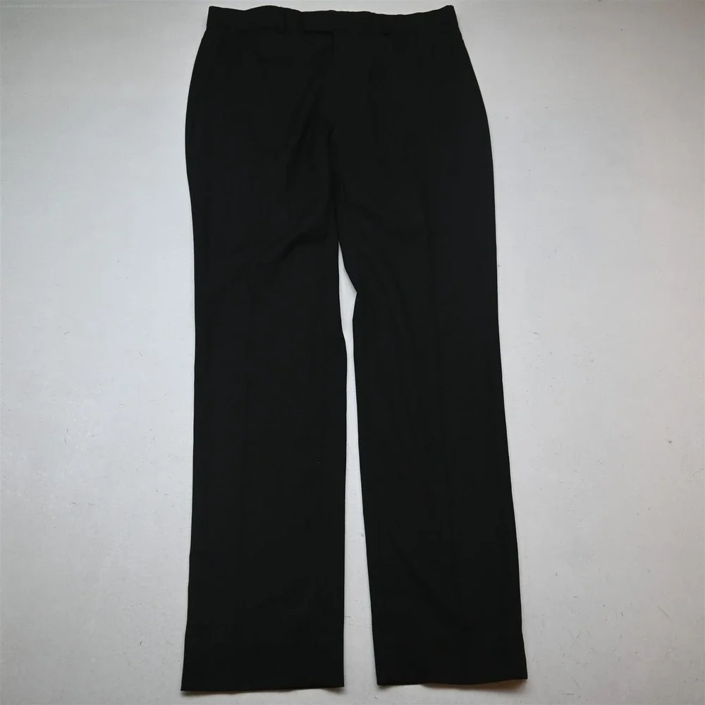Kenneth Cole Reaction 42R 36x34 Black Technicole Soft Shoulder Mens Suit